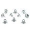 10 Large Loop Silver Plastic Ornament Caps Ball or Ball or Egg Top Findings, End Caps 0.39 Inches (10 mm)
